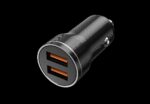 JELLICO car charger F2S 3.1A 18W 2xUSB Black