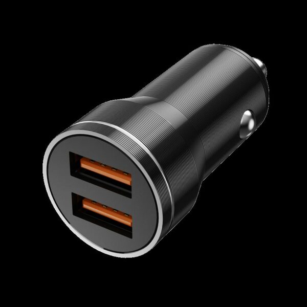JELLICO car charger F2S 3.1A 18W 2xUSB Black