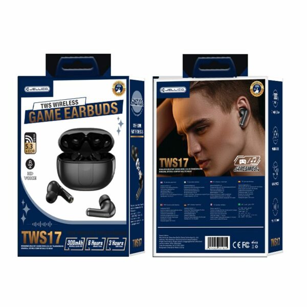 JELLICO wireless earphones TWS17 Black
