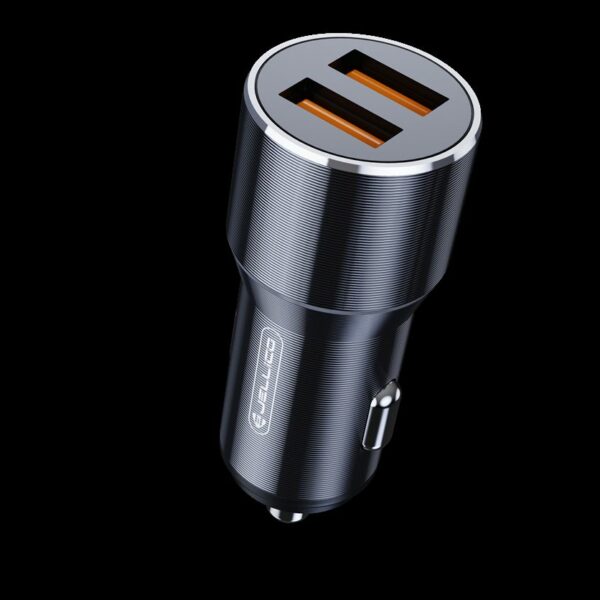 JELLICO car charger F9 36W 2xUSB QC3.0 Black
