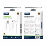 JELLICO wired earphones EP2A USB-C with microphone 1.2M White