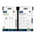 JELLICO wired earphones EP2A JACK 3.5MM with microphone 1.2M White