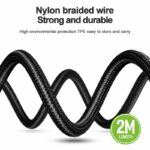 JELLICO cable B12 Micro USB 3.1A 2M Black