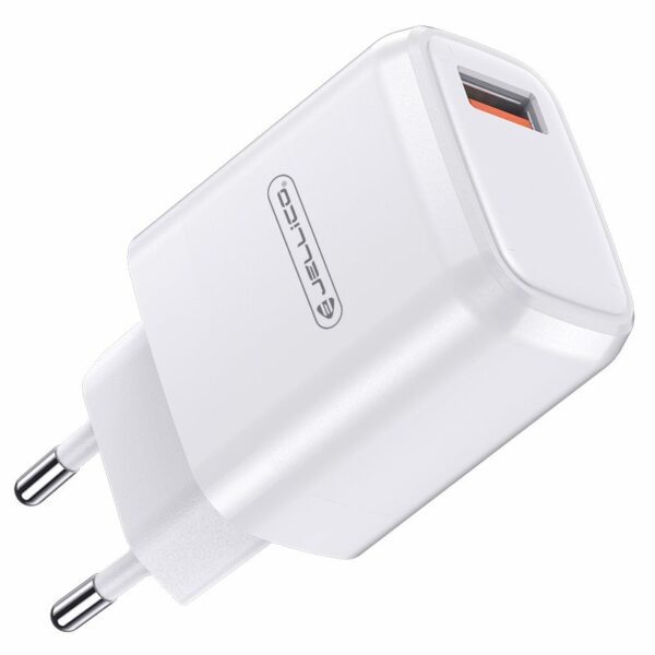 JELLICO wall charger A77 22,5W 1xUSB QC3.0 + cable USB-C White