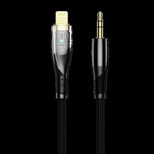 JELLICO cable B21 Lightning - JACK 3.5MM 1.2M Black