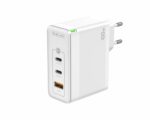 JELLICO wall charger C118 GaN PD 100W 2xUSB-C + 1xUSB QC3.0 White