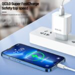 JELLICO wall charger AK165 22,5W 1xUSB QC3.0 + cable Micro USB White