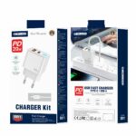 JELLICO wall charger EU11 PD 20W 1xUSB-C + 1xUSB QC3.0 + cable USB-C - Lightning White