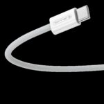 JELLICO cable IP15 USB-C - USB-C PD 60W 1M White