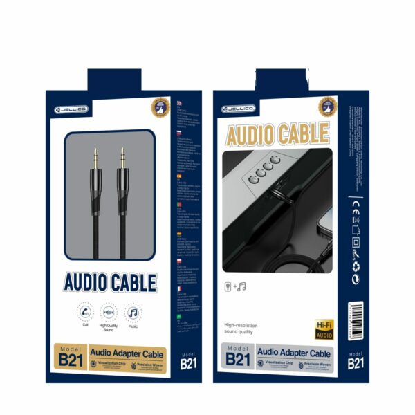 JELLICO cable B21 JACK 3.5MM - JACK 3.5MM 1.2M Black