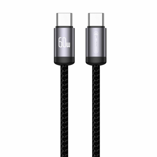 JELLICO cable B27 USB-C - USB-C PD 60W 1M Black