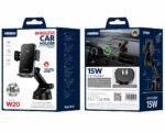JELLICO car holder with wireless charging W20 15W Black