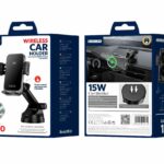 JELLICO car holder with wireless charging W20 15W Black