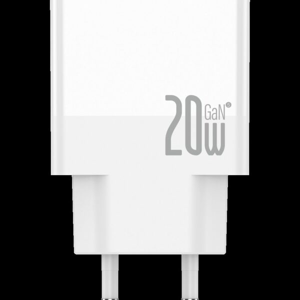 JELLICO wall charger EU57 PD 20W 1xUSB-C + 1xUSB QC3.0 + cable USB-C - Lightning White