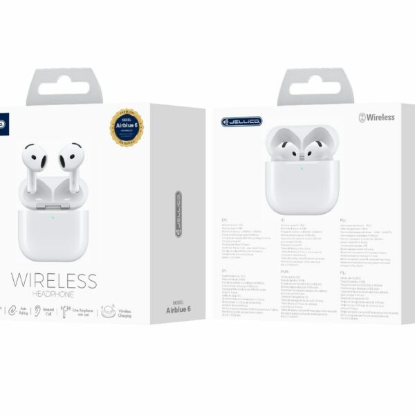 JELLICO wireless earphones AirBlue 6 White