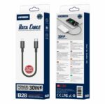 JELLICO cable B28 USB-C - Lightning PD 30W 0.3M Black