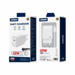 JELLICO wall charger C105 GaN PD 45W 1xUSB-C + cable USB-C - USB-C White