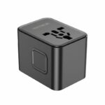 JELLICO universal travel adapter S9 PD 2xUSB-C + 1xUSB 3.4A Max 2500W Black