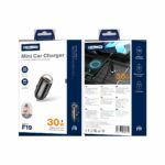 JELLICO car charger F19 PD 30W 1xUSB-C + 1xUSB QC3.0 Black