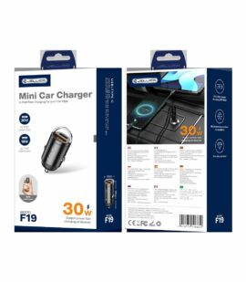 JELLICO car charger F19 PD 30W 1xUSB-C + 1xUSB QC3.0 Black