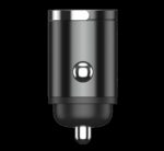 JELLICO car charger F19 PD 30W 1xUSB-C + 1xUSB QC3.0 Black