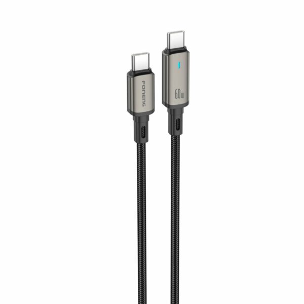 FONENG cable XS12 USB-C - USB-C PD 60W 1.2M Black