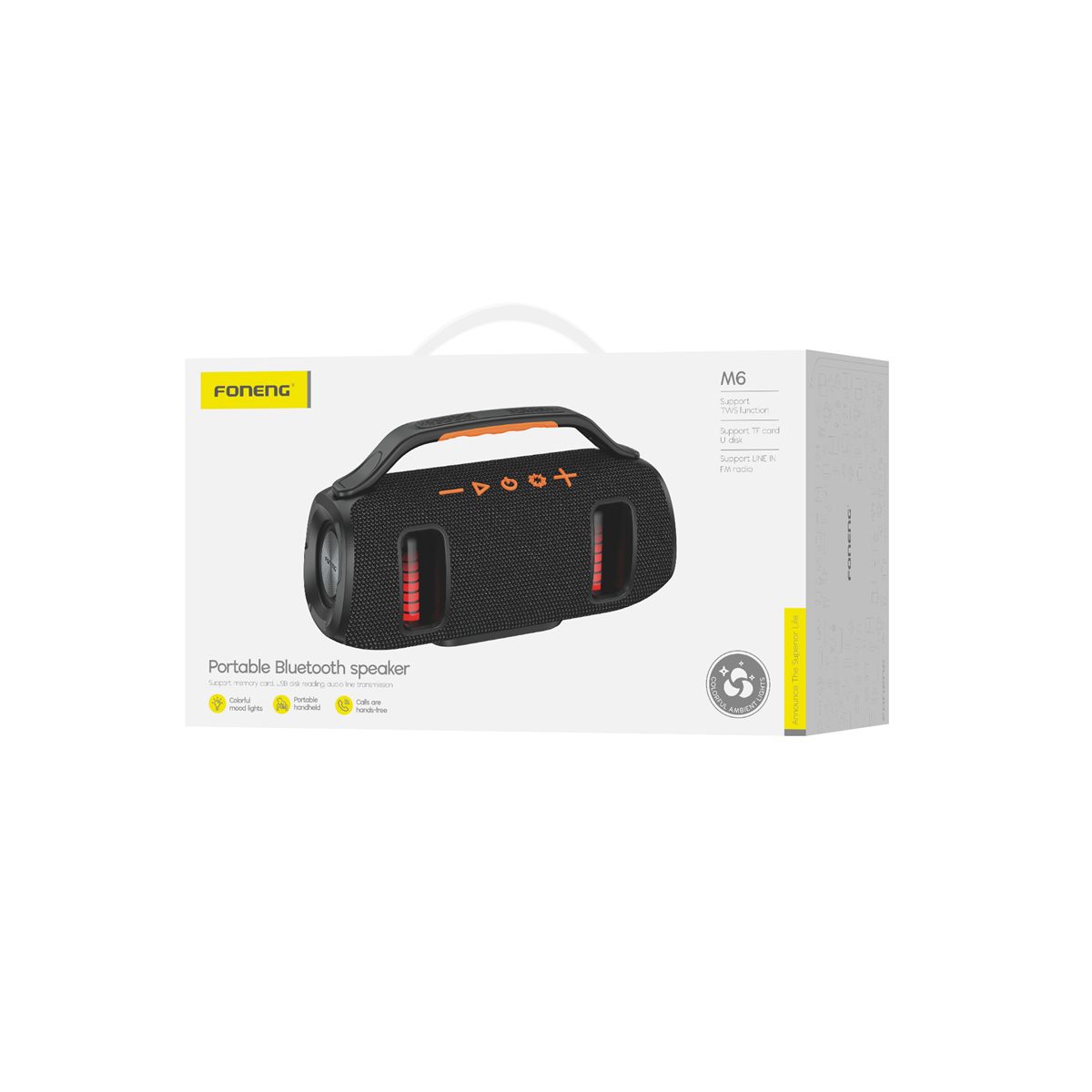 FONENG bluetooth speaker M6 15W Black FONENG bluetooth speaker M6 15W Black