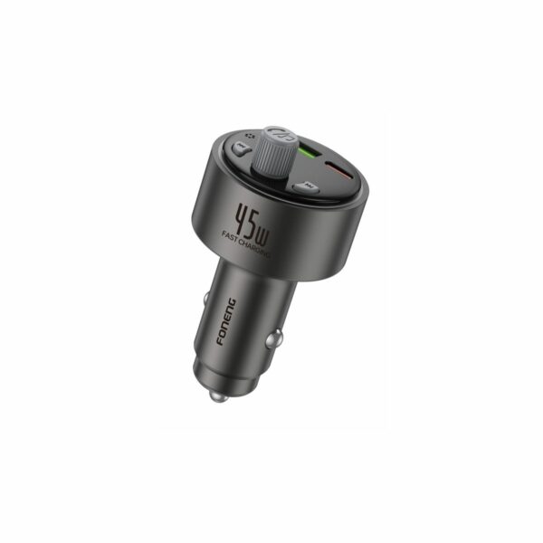 FONENG transmitter FM C26 PD 45W 1xUSB-C + 1xUSB QC3.0 Black
