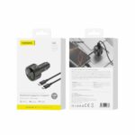 FONENG transmitter FM C26 PD 45W 1xUSB-C + 1xUSB QC3.0 + cable USB-C - USB-C Black