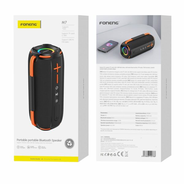 FONENG bluetooth speaker M7 10W Black