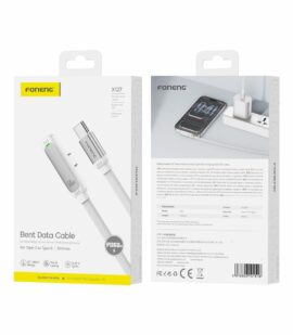 FONENG cable 90° elbow X127 USB-C - USB-C PD 60W 1.2M White