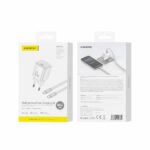 FONENG wall charger MAX41-EU GaN PD 65W 1xUSB-C + cable USB-C - USB-C White