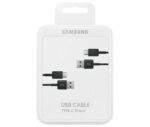 Original set 2x cable Samsung EP-DG930MBEGWW USB-C 1.5M Black (blister EU)