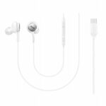 Original headphones Samsung AKG IC100BW GP-TOU021CSKWW USB-C White (bulk EU)